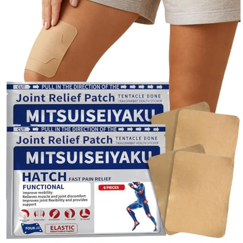12PCS Joint Patch - Knee Patches for Pain Relief,Shoulder & Joint Comfort Patches,Suitable for Knee, Back, Neck, Shoulder, Joints & Muscles, Long-Lasting Soothing Strips for Home or Travel