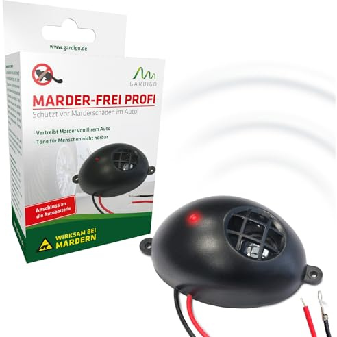 Gardigo Marderfrei Profi, Marderschreck, Marderabwehr Ultraschall, Powered by isotronic