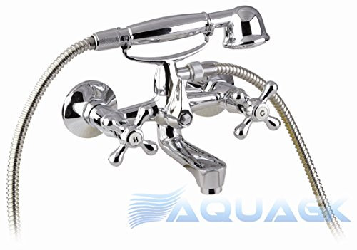 Wanne Armatur Retro chrome Bad Wasserhahn 201