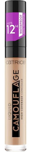 Catrice Liquid Camouflage High Coverage Concealer, Concealer Pen, Lasts 12 Hours, No.020 Light Beige, Nude for Combination Skin, for Blemished Skin, Long Lasting, Vegan, Oil-Free, Waterproof (5ml)