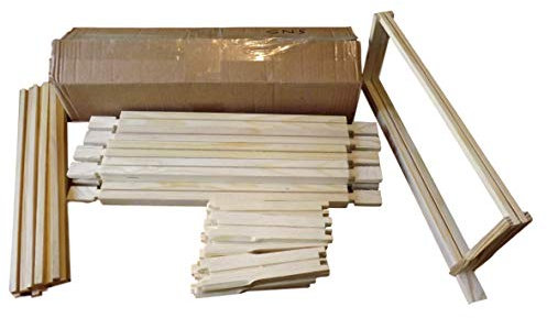 Beekeeping Supplies UK Ltd - SN5 x 10 - Super Frames with Hoffman Self Spacing side bars - for British National Hives - Flat Packed - With Nails