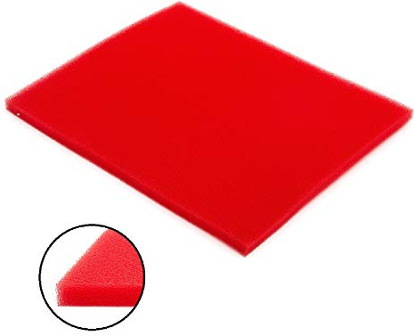 Air Filter Foam Sponge Sheet Red 10x12'' (300 x 250 x 15 mm) Motorcycle Scooter ATV Quad Pitbike Dirtbike