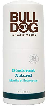 Bulldog Skincare Original Déodorant Bille pour Hommes, Menthe Et Eucalyptus, Déodorant Naturel pour Homme, 75 ml