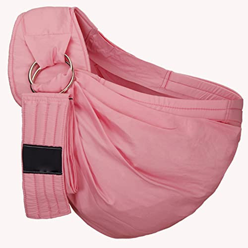 WPHH Babytrage Rucksack, Ergonomisches Baby Tragetuch Für Kinder, Atmungsaktive Babytragetasch Aus Baumwolle, Verstellbare Vier-Jahreszeiten Kindertrage,Rosa