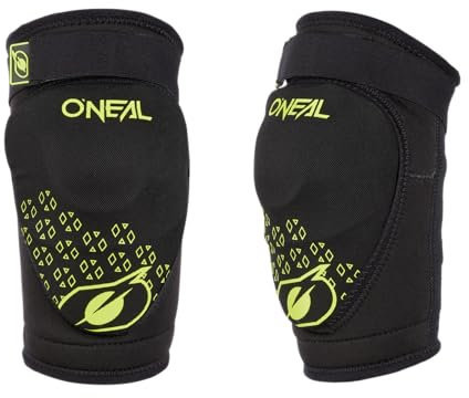 O'NEAL | Knieprotektor | Kinder | BMX Mountainbike Downhill | IPX®- Aufprallschutz aus Polyurethan, Leichte Konstruktion, Abriebfestes Material | Dirt Knee Guard Youth V.23 | Schwarz Neon-Gelb | L-XL