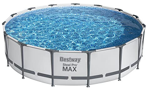 BESTWAY Piscina Desmontable Tubular Steel Pro Max 457x107 cm Blanco