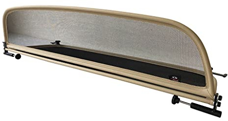 PureWind Windschott kompatibel mit Opel Cascada Baujahr 2013-2018 (Beige) – Windschott Universal mit Schnellverschluss inkl. Tasche