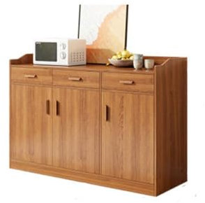 DIANXI Buffetschrank, Sideboard, Wandmontage, Wohnzimmer, Aufbewahrungsschrank, Küche, Zuhause, einfacher Tee-Aufbewahrungsschrank, Besteck-Aufbewahrungsschrank (Größe: L120)