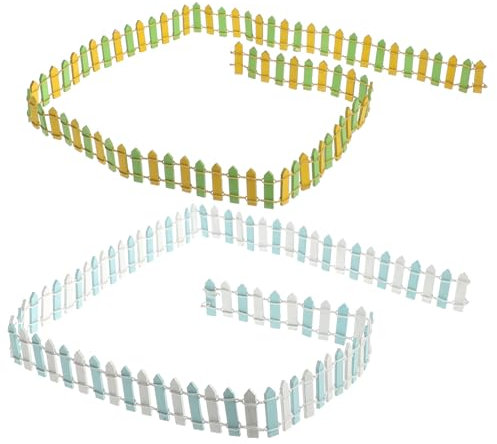 Gogogmee 2stücke Miniatur Zaun Für Mikrolandschaften Dekorative Gartenzaun Modelle Gärten Und Bastelprojekte