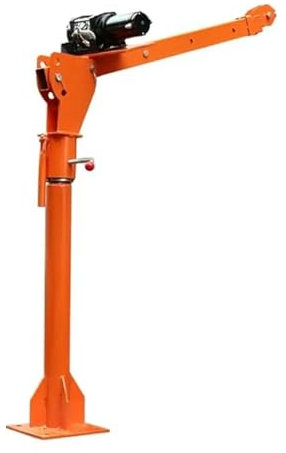 Wagenheber hebebühne Auto LKW-Kranhebebühne, 1100 lb, Schwenkarm, kabellose Steuerung, Hebebühne, Ausleger, Krankappe, Stahl, 360°-Drehung
