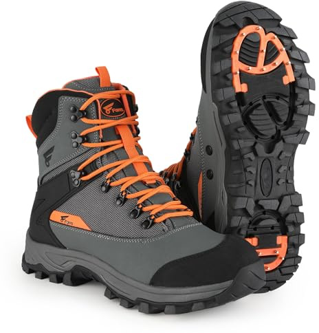 8 Fans Wading Boots with Terrain Grip Outsole, Lightweight Wading Shoes,Fishing Boot
