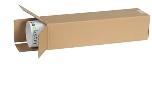 packster 30x Versandhülse Versandbox Posterkarton eckig 440 x 105 x 105 mm A2 Braun