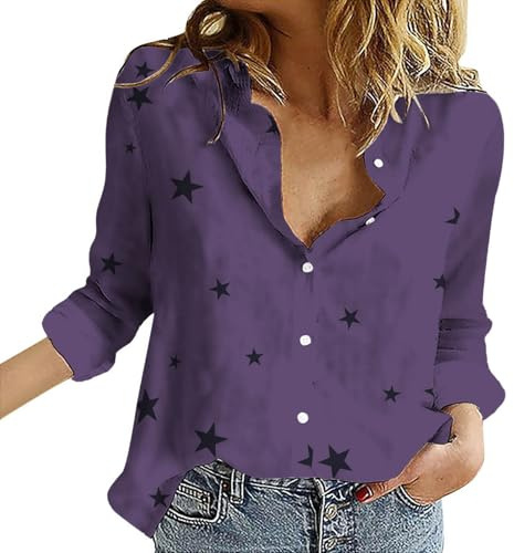 Chemise De Plage Femme Grande Taille Chemise Anti Uv Femme Manche Longue Chemisier Décontractés Chemisiers Outdoor Haut Leger Top À Simple Boutonnage Loungewear Courte Chemisette Avec Motif Tops
