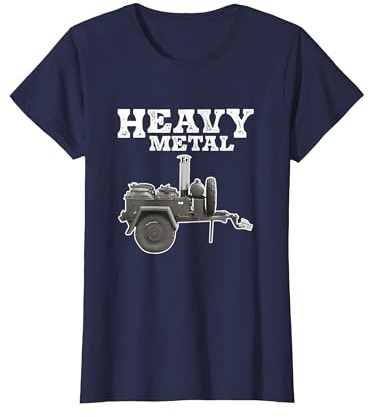 Goulash Cannon Heavy Metal Funny Hungary Dish T-Shirt, Women, Navy Blue, Large