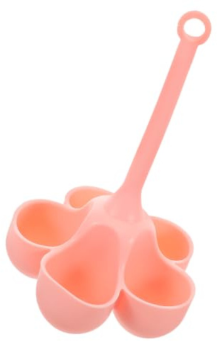 DONFAMDS Cuociuova in Silicone 5 Fori per Cottura a Vapore, Design Portatile Manico, per Uova e Alimenti per Durante i Viaggi la Ristorazione