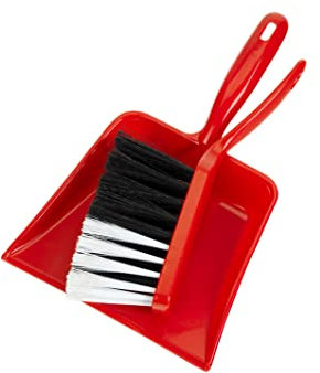 Theo Klein 6613 Besengarnitur, 2-teilig I Langlebiges Kinderhandbesen-Set inkl. Kehrschaufel I Maße: 16,5 cm x 5,5 cm x 22,5 cm I Spielzeug für Kinder ab 3 Jahren