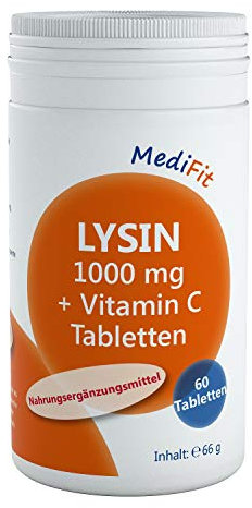 MediFit Lysin 1.000mg + Vitamin C Tabletten