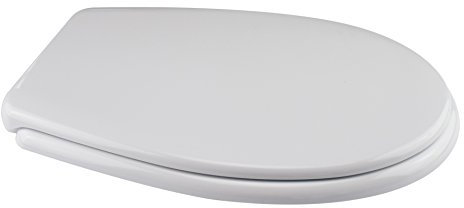 Saniplast Sebino Sedile WC, Resina Termoindurente, Bianco, 44.8x36.2x4.1 cm