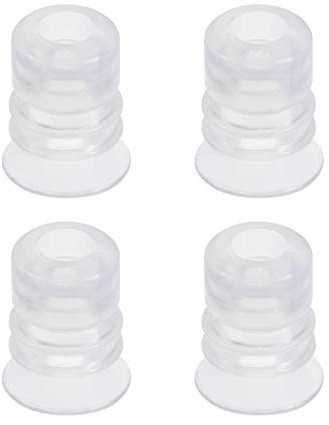 sourcing map Bellows Suction Cup,10mm Diameter x M5 Joint Silicone Vacuum Industrial Pneumatic Suction Cup 4pcs