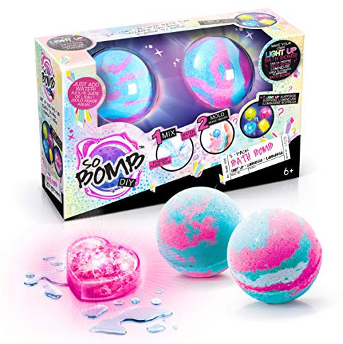Canal Toys - So Bomb DIY - Set zum Herstellen von 2 Leuchtenden Badebomben - Mit Licht-Überraschung für die Badewanne - für Kinder ab 6 Jahren - Einfach zu Mischen mit Form & Pipette - BBD 032