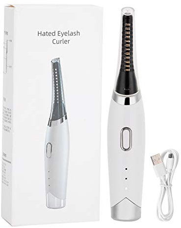 Piegaciglia Riscaldato, Piegaciglia Elettrico Ricaricabile USB Strumento di Trucco Rapido Permanente Riscaldato a Lunga Durata