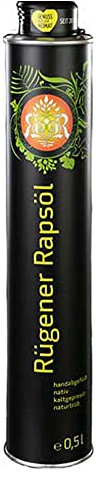 Original Rügener Rapsöl, nativ, kaltgepresst, naturtrüb, 0,5 Liter, kostenfreie Lieferung