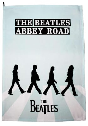 Half Moon Bay The Beatles Abbey Road Geschirrtuch | Geschirrtücher aus 100% Baumwolle für die Küche | Beatles Merchandise | The Beatles Geschenke & Papa Geschenke | Retro Küchenzubehör | Küchentuch