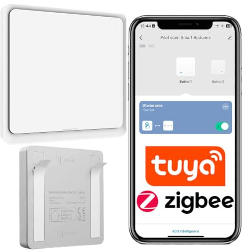 Sone Smart One ZigBee Schalter 1 Fach Smart Button 3 Szenen Tuya | 1 taste, 3 szenen, zigbee gateway, cr2430, klebemontage, tuya