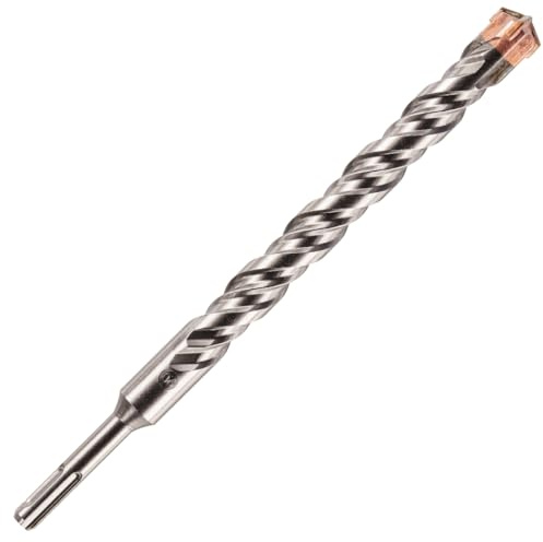 Rennie Tool 22mm x 260mm Long SDS High Performance Hammer Drill Bits | Cross Tipped Masonry Drill Bit For Brick, Concrete, Stone, Granite. Professional Tungsten Carbide Tipped 22mm SDS Drill Bit