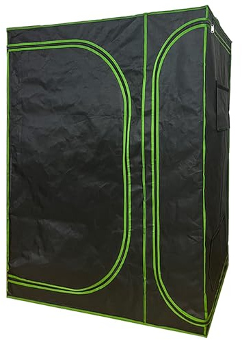 Grow Box Grow Zelt für Pflanzen Gewächshaus Garten Anzucht Gemüse Kräuter Schrank Indoor 120 x 90 x 145 cm Blumen klein Tomaten Hydro Green Kingpower