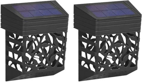 Artibetter 2 Piezas De Luz Solar De Pared Para Exteriores Luz Solar Aplique De Pared Para Exteriores Lámpara De Para Luces Solares Para Luces Solares