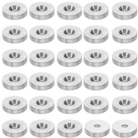 PATIKIL 30pz Rondella Svasata di Finitura M3 13mm Dia. 3mm Alta Solida | Acciaio Inossidabile 304, Guarnizione a Testa Piatta, Rondella per Tazza Cnc, per Costruzioni, Conica