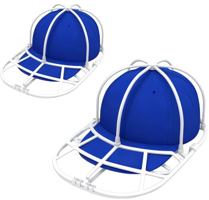 AUTOOOO 2 Stück Cap Waschmaschinen Form, Baseballmütze Waschgestell Cap Washer für Baseballmützen Verformungsschutz & Aufbewahrung für Caps Kappen Waschen Aufbewahrung für Erwachsene und Kinder