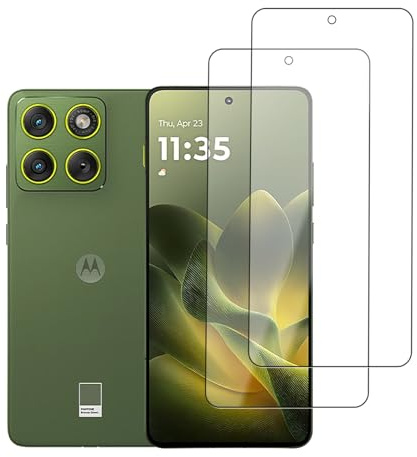 KONXISA 2-Pack Screen Protector for Motorola x70 air, Tempered Glass Cellphone Screen Protector, 9 Hardness HD Clear Anti-Scratch Bubble-Free Protector Film