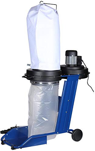 KATSU Tools Aspirapolvere per trucioli di legno 550W Aspirapolvere Portatile Versatile Collettore Elettrico Industriale con Sacco per la Polvere da 65 Litri per Falegnameria