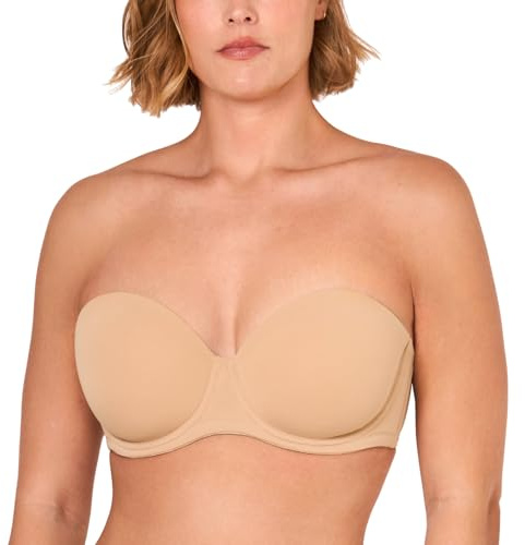 DELIMIRA Dambygelstöd Contour Plus Size Multiway Strapless Bh Taupe 75F