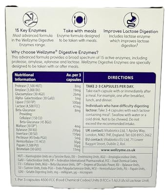 Wellzyme Digestive Enzymes Advanced Formula