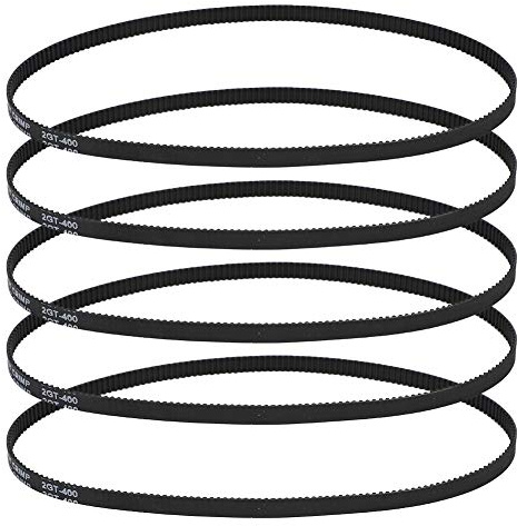 Fdit Antriebssynchronriemen, 5 PCS -6-400MM 3D-Druckerzubehör Gummi geschlossener Zahnriemenring Industrielle Antriebszahnriemen