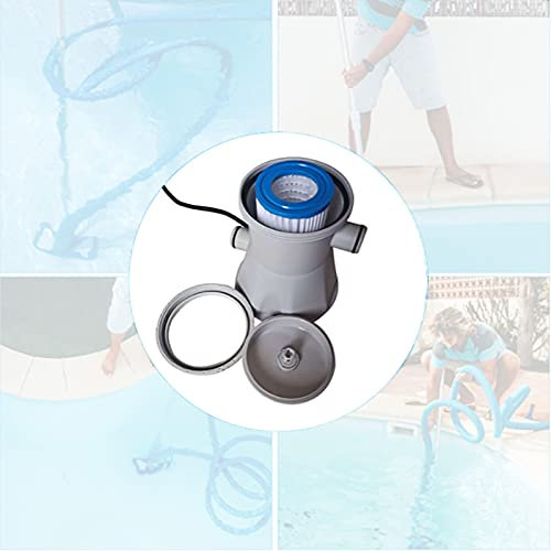 CYLZRCl Swimming Pool Electric Filter Pump Large Pool Water Filter 300 Gallon Household Pool Cleaner Circulating Pump(110V)