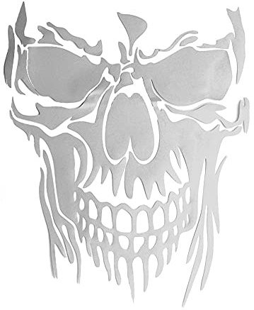 iSpchen Autoaufkleber Skull Aufkleber Halloween Totenkopf Schädel Aufkleber Selbstklebende Wasserdichte Motorhaube Aufkleber Auto Heckscheibe Dekoration Sticker