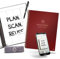 Rocketbook Agenda giornaliera riutilizzabile intelligente, settimanale, mese, annuale, lista delle cose da fare, modelli per obiettivi, pagine per diario e quaderno, organizer senza data, formato