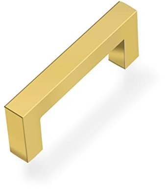 Drenky Möbelgriffe 5 Stück Schrankgriffe Lochabstand 64 mm, Griffe Gold Türgriff Edelstahl Mit Schrauben für Schublade, Schrank, Möbel und Küche