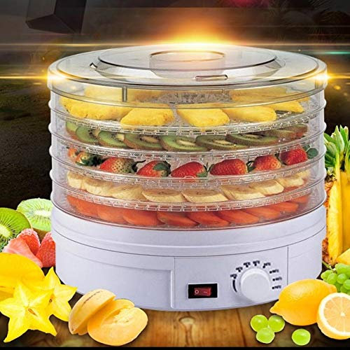 Machine de déshydratation des Aliments Machine de déshydratation numérique Séchoir à légumes Alimentaire Professionnel 5 Plateaux Amovibles