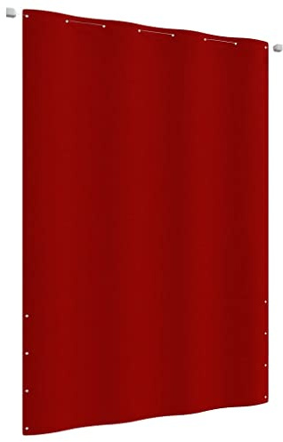 KTHLBRH Paravento per balcone, rosso, 160 x 240 cm, in tessuto Oxford, per la privacy e la decorazione elegante per il vostro balcone