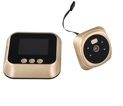 HEBEOT Schermo LCD da 2,4 pollici Schermo a Colori Obiettivo grandangolare 160 ° Campanello Digitale Spioncino Elettronico Intelligente per Visione Notturna