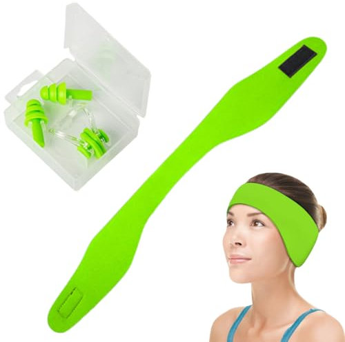 Bandeau étanche, bouchons d'oreille et pince-nez, bouchons d'oreille pour piscine pour enfants, bandeau réglable pour la natation