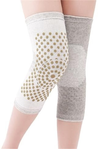 REIFOR Knieschützer Knieschoner Damen Herren Elastische Warme Kompressionshülse Knieschützer For Volleyball-Tanzsportarten Knieschützer Wandern(White-Short,XL)