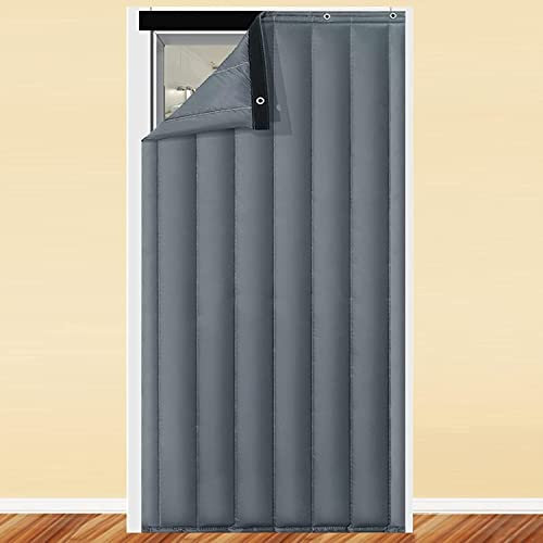 Insulated curtains, screen doors, blackout curtains, door soundproof blankets, privacy textured French door curtains, front door curtains,