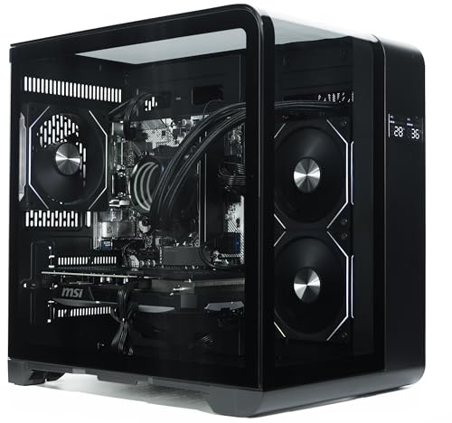 ionz Gaming Desktop PC, Ryzen 7 7700X, Nvidia RTX 5070 Ti 16GB OC, 32GB RAM, 2TB NVMe SSD, Cooler, Windows 11, 850W 80+ PSU (Curve, Black)