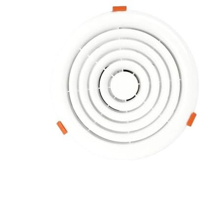KLYDBMYT Extractor de Aire Redondo para Cocina, Ligero y Delgado, Empotrado, para baño, Restaurante, hogar, 20 x 20 cm
